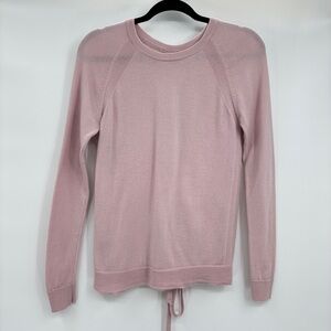Lululemon Tied To You Merino Wool Sweater Shirt Top Pink Size 4? 2?
